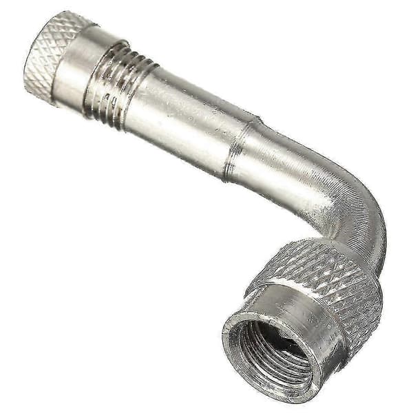 Nem-installerbar dækventilforlænger til motorcykel og køretøjer silver