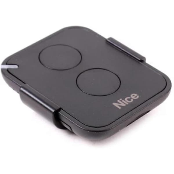 [LCS]NICE FLO2RE remote control for gate and garage door automation, ON2E/A two-button transmitter (for NICE RB400 and NICE RB1000 gates), black