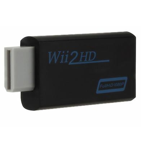WII till HDMI-omvandlare Stöd HD 1080P-omvandlare WII till HDMI black