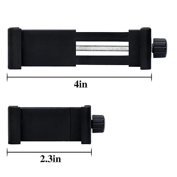 Smartphone Stativfäste Adapter, Justerbar Telefonklämma Hållare För Stativ Monopod Selfie Stick För 2,3-4 Tum Mobiltelefon