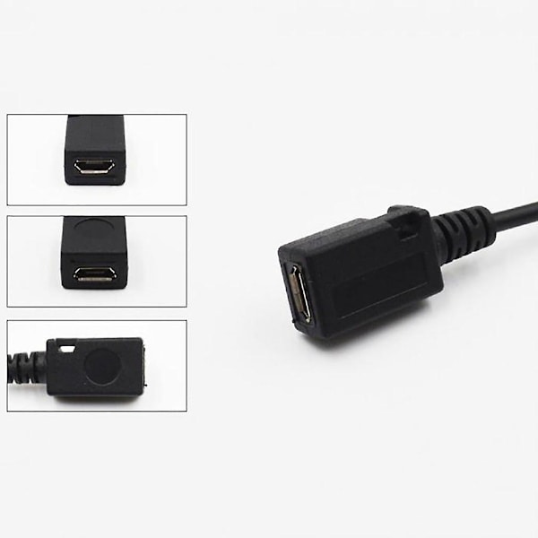 1 I 2 Otg Micro Usb Host Strøm Y Splitter Usb Adapter Til Mirco 5 Pin Hann Hunn Kabel Slitesterk Micro Usb Otg Kabel