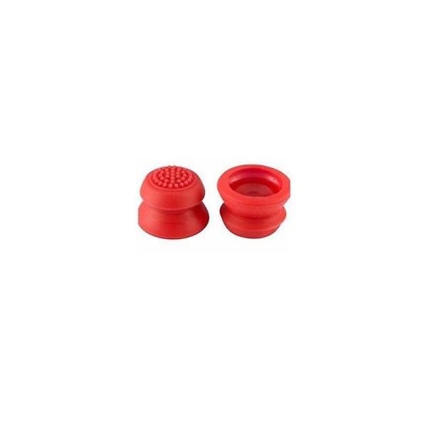 2 st silikon analog grepp tumspak extra skydd höga förbättringar tumspakar för PS4 Pro Slim-kontroller Red