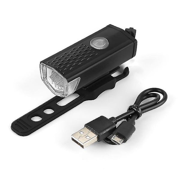3 Moduser sykkellykt lys foran frontlykt sykkel LED lommelykt lykt USB oppladbar 300