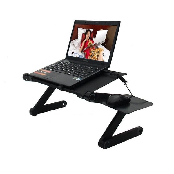 Foldbart Laptopbord med Musemåtte - Lazy Bed Sammenklappeligt Computerbord