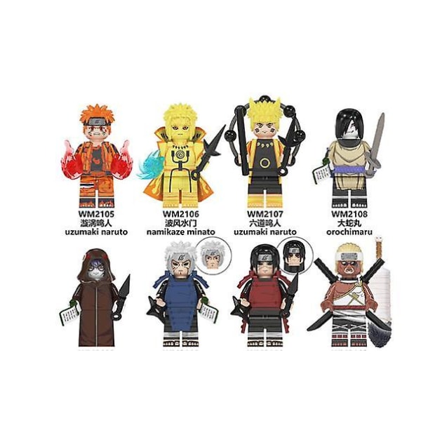Naruto-serien Naruto-byggklossar Minifigur Barn som sätter ihop leksaker