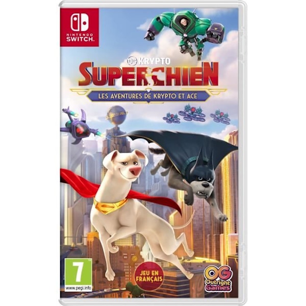 DC Krypto Superkoira: Krypton ja Ässän seikkailut Switch-peli Flerfärgad
