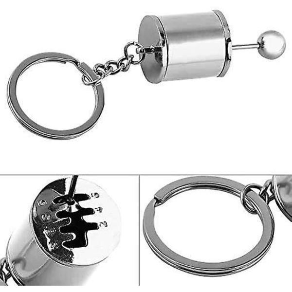 Bilgirspak Nøkkelring, Kreativ Bilgirspak Modell Nøkkelring Flerfarget Bilgirformet Metalllegering Nøkkelringer Silver