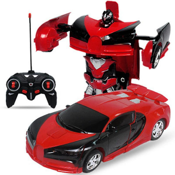 Lelut Lapsille Ajoneuvo Yhden Avaimen Muodonmuutos Kauko-ohjattava Auto Ladattava Bugatti Red