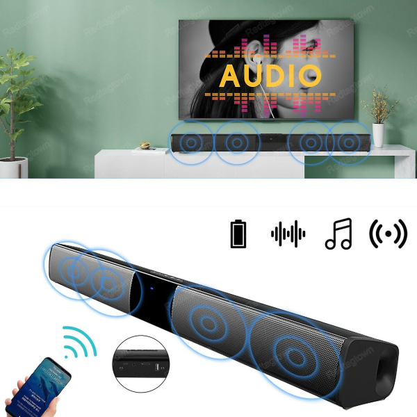 Tv Bluetooth Soundbar-högtalare