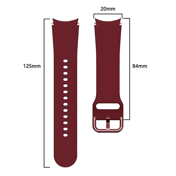 Silikonrem för Samsung Galaxy Watch4 40mm Red