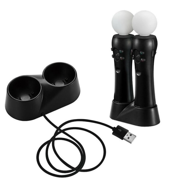 PS4 tilbehør PS Move oplader til Playstation Move dobbelt opladningsstation motion controller oplader bevægelsessensor spil joystick
