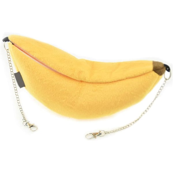 Hängande hus för hamster, hängmatta, banandesign, liten djurbur i bomull