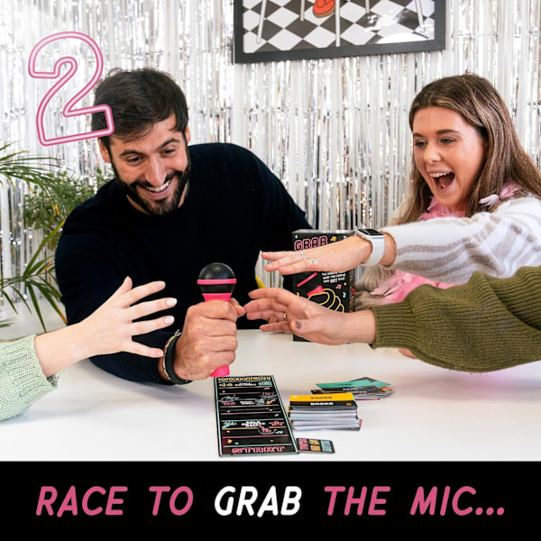 Familjekaraoke-spel 8+ år, 2-10 spelare - Brädspel för dåliga sångare - För kul, roliga spelkvällar, födelsedagsfest, barnpresent
