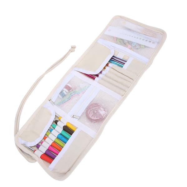 [LCS] Crochet Hook Set Soft TPR Handle Knitting Kit Alumina DIY Manual Sewing Tools
