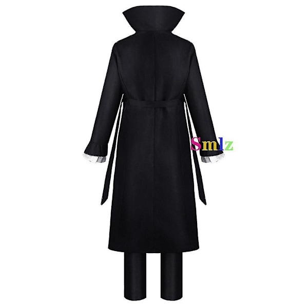 Ryunosuke Akutagawa Cosplay Anime Bungo Stray Dogs -asu Miehille Trenssi Uniformu Asut Halloween Juhla Vaatesetti ja peruukki XXXL set and wig