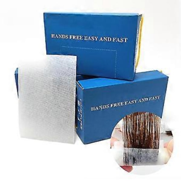 Farfi 300 st/förpackning Permanent Papper Engångs Återanvändbar Universal Multifunktionell Portabel Frisörverktyg Pro
