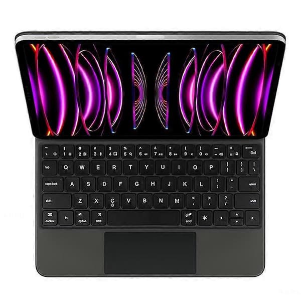 Compatible with iPad Pro 12.9 (2020) / (2021) / (2022) Magnetic Floating Bluetooth Keyboard + Leather Tablet Case As Shown