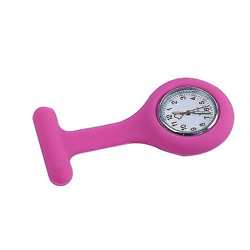 [LCS] Lääkärihoitaja silikoninen rintaneula taskukello kvartsikello pink