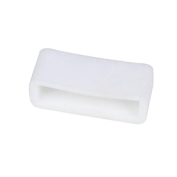 [LCS]5st Klocktillbehör Loop Silikon Ersättningshållarring Klockarmbandshållare 12mm- white 24mm