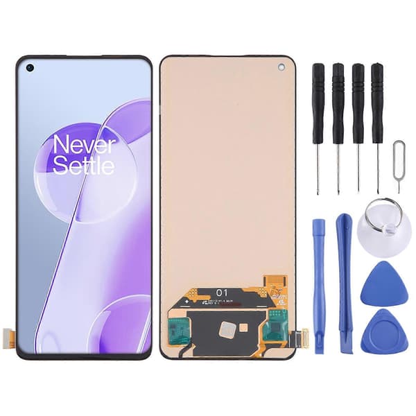 [LCS]TFT LCD-skärm med digitizer komplett enhet, stöder inte fingeravtrycksidentifiering Black For OnePlus 9RT 5G MT2110 MT2111