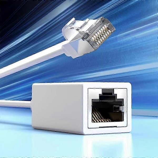 90 graders rettvinklet CAT7 Ethernet-kabel RJ45-forlengelse for PC 15cm W Bend down