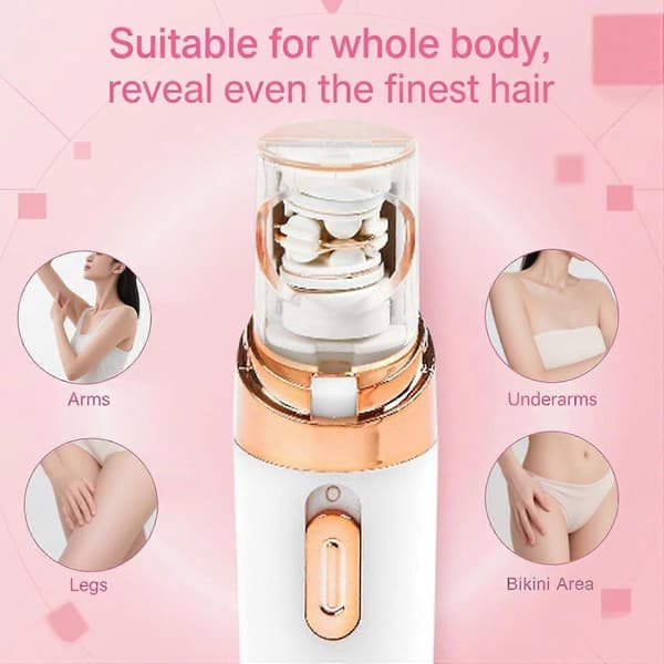 Epil Pro 3.0 Dame Ansigts Epilator 2025 Ny - 2-i-1 Genopladelig Ansigtsbehåring