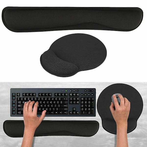 Memory Foam Tastatur Silikagel Musematte Og Håndleddsstøttepute Med Håndleddsstøtte