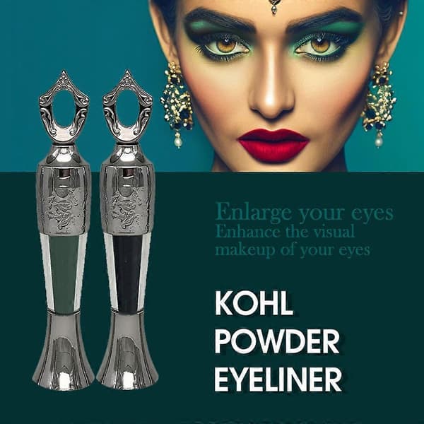 Pudder Eyeliner - Egyptisk Stil Eyeliner i Pudderform Makeup Black