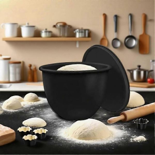 [LCS]2xMixaid Silikonfoder för Kitchenaid 5Qt Mixers, Silikonfoder för Bakning och Matlagning, Tillbehör till Blandare Red & Black