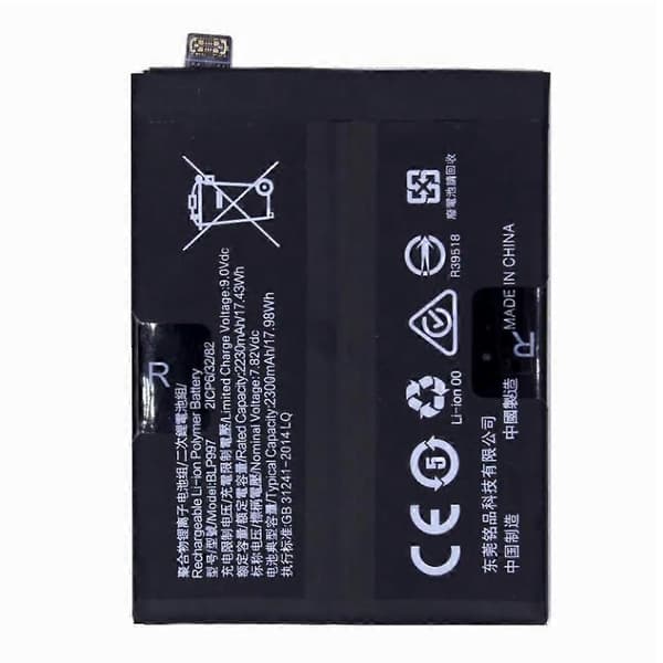 [LCS]Til Oppo Reno10 Pro 5G (Global) 7.82V 4460mAh Li-Polymer Batterisamlingsdel (Encode: BLP997)