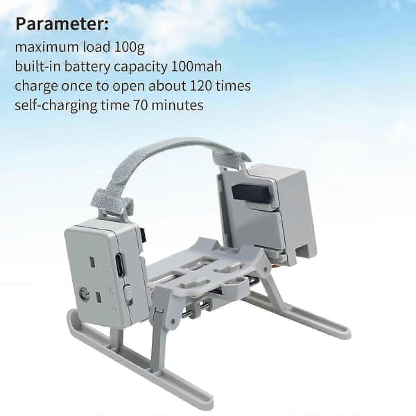 [LCS]Kompatibel med DJI Mini 4 Pro Airdrop System USB-laddningskastare Light Gray