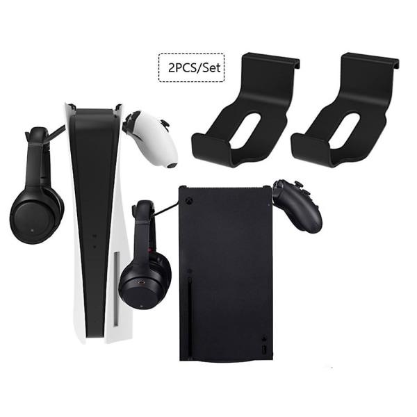 2st Ps5 Spelkontroll Hållare Hörlurar Headset Hållare Hängare För Playstation 5/Xbox Series X Wireless Gamepad