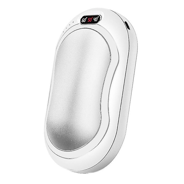 [LCS] Temperaturvisning USB Håndvarmer silver