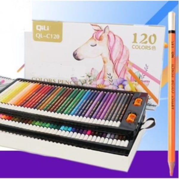 Kartong med 120 färgpennor, de bästa pennorna för barn, vuxna