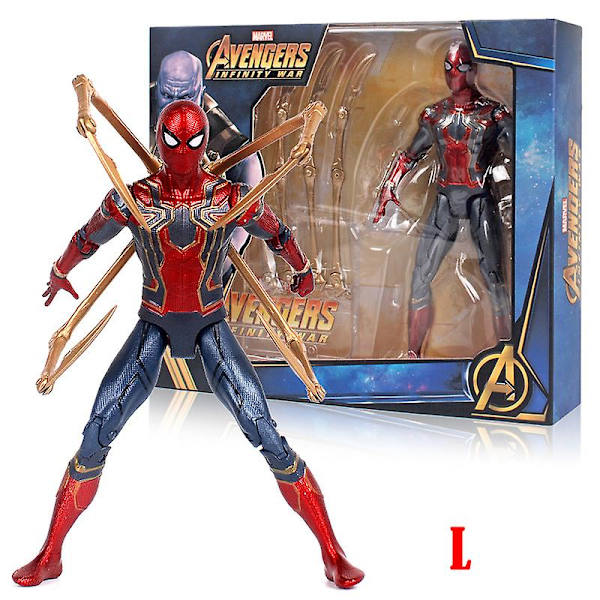 Marvel Superhjälte Avengers Actionfigur Leksaker Docka Med Ställ För Barn Pojke Vuxen L