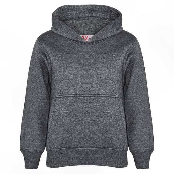 Ensfarget unisex hettegenser med joggebukse Charcoal 2-3 Years