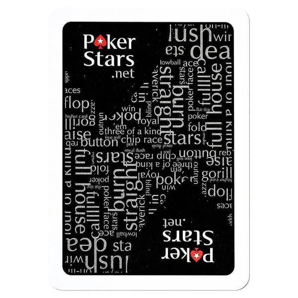 [LCS]Sort, PokerStars spillekort-100% plastik-sort