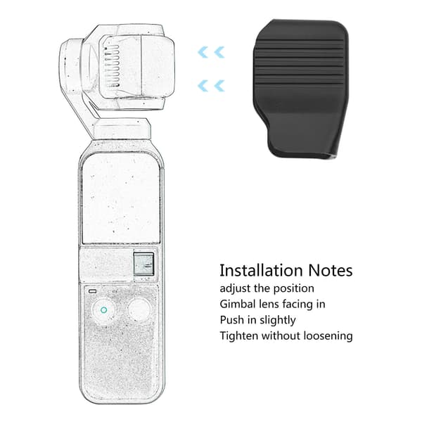 Linsedeksel for Pocket 2 for etui håndholdt Gimbal Stabilisator Kamera Tilbehør