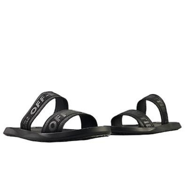 Casual flip flops för män som bärs dagligen strandsandaler och tofflor black 40