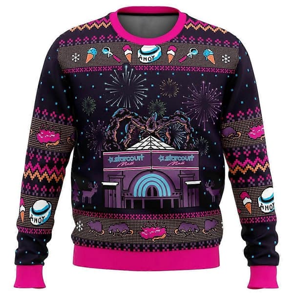 [LCS]Stranger Things Grim Christmas Sweater Gave Julemand Pullover Mænd 3d Sweatshirt Og Top Efterår Og Vinter EL1506 EL1506 L