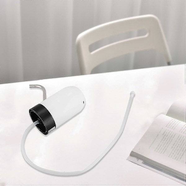 [LCS]Vattenflaskpump, USB-laddning Automatisk dricksvattenpump Bärbar elektrisk vattendispenser Black  white