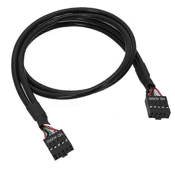 Intern Bundkort USB-forbindelse med 9-bens hun til hun USB 2.0 Bundkort Header Kabel Black