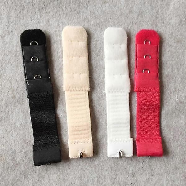 [LCS]1PC 1 rad 3 kroker BH-forlengerlås Forlengelse Elastisk på stropp BH-forlengere Justerbare undertøy red