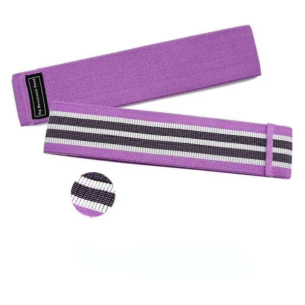 Elastiska Tyg Gummiband Set för Rumpa, Motståndsband Halkfria Cirkelöglor Träningsband Purple