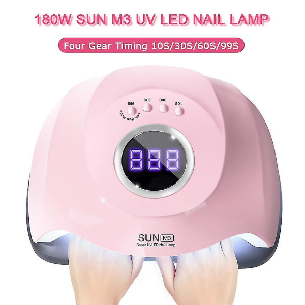 180W SUN M3 UV LED Nagellampa Nageltork 45 LEDs Lampa
