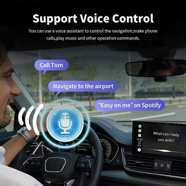 [LCS]EC09-X-C Carplay Android Auto Box 2 in 1 langallinen langattomaan ajoneuvoyhteyden muuntimeen