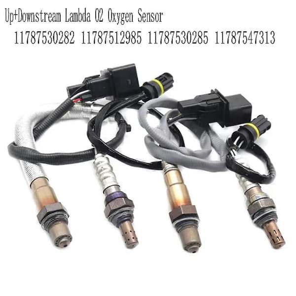 4 stk. opstrøms + nedstrøms O2 iltsensor til E87 120i E90 320i E91 11787530282 11787512985 11787530285 11787547313