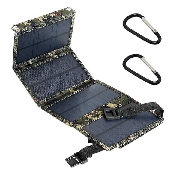 80w USB Solcellepanel Sammenleggbar Power Bank Utendørs Camping Tur Telefonlader