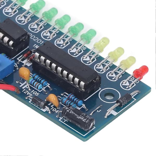 [LCS]LED Audio Level Indicator Module 10 Segment 11 stk. 3mm LED'er Audio Level Indicator Board til VU Meter Forforstærker
