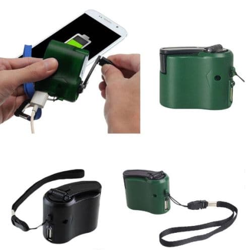 [LCS]Dynamo kompatibel med telefon smartphone USB-laddare batteri nödsituation C